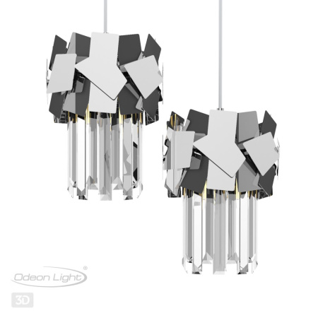 Подвес E14 1*40W STALA хром/хрусталь ODEON LIGHT