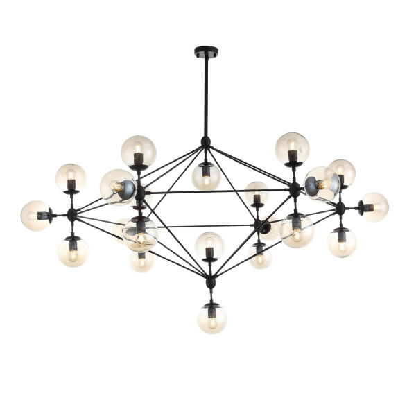 Люстра подвесная Черный/Янтарный E27 21*40Вт SLE154903-21 EVOLUCE