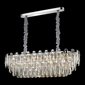 Люстра подвесная Никель/Прозрачный E14 15*40Вт WE107.15.103 WERTMARK