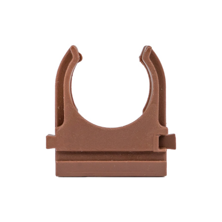 Крепеж-клипса d25 мм (10 шт) темное дерево EKF-Plast