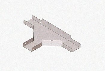 Лоток тройниковый глухой ОТГ 300х200 УТ1,5, оцинкованный лист, S1,5