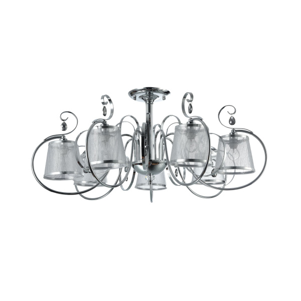 Потолочный светильник 7*E14 40Вт Хром IP20 Simone FR2020-CL-07-CH Freya