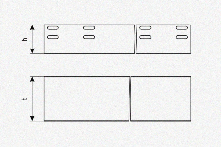 Лоток глухой ЛМГ 75х25х2000 УТ1,5, оцинкованный лист, S1,5