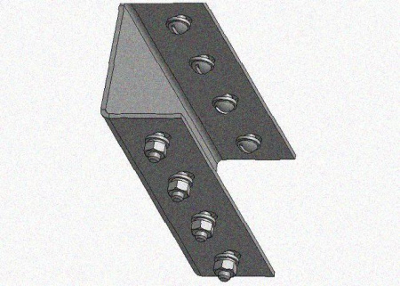 Соединитель стоек ССх4-св УХЛ1, без покрытия, S4,0