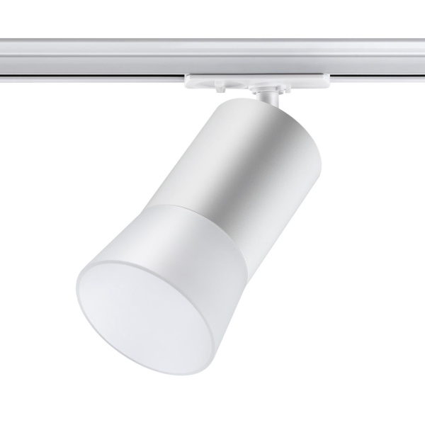 Св-к трековый однофазный двухжильный (универсальный) IP20 GU10 9W 220V ELINA белый NOVOTECH