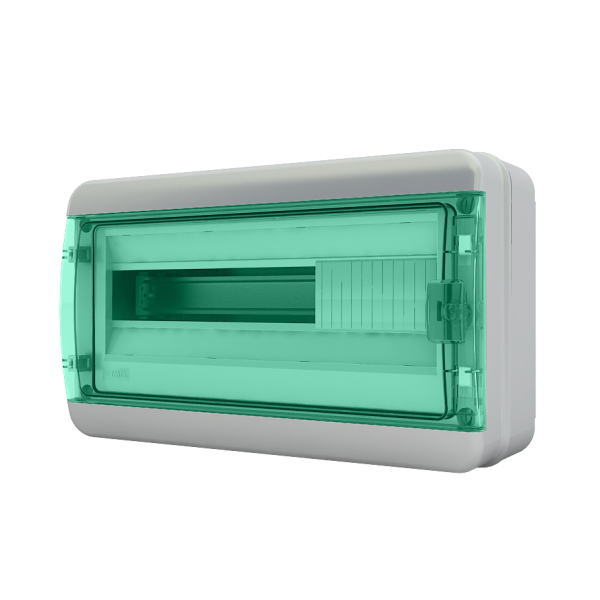Щит навесной ЩРН-П 18 мод. зеленая крышка IP65 BNZ 65-18-1 Tekfor