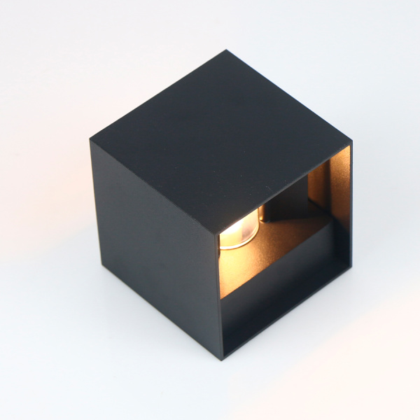 Фасадный светильник GWL-G9-5-SQUARE-IP65 Черный Квадратный Лайтвэйв General