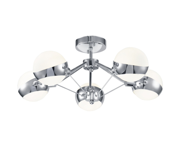 Потолочный светильник 5*E14 60Вт Хром IP20 Silvia FR5009CL-05CH Freya