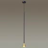 Подвесной св-к LED GU10 7W 220V PIPA черно-золотистый/металл ODEON LIGHT