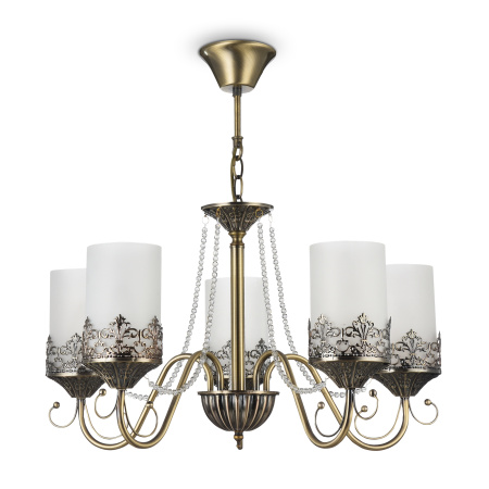 Люстра 5*E14 60Вт Бронза IP20 Sherborne FR2563-PL-05-BZ Freya