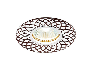 Встраиваемый потолочный точечный светильник A815 AL/BR алюминий/коричневый MR16 Ambrella Light