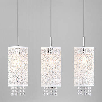 Подвесной светильник с хрусталем 3*E14 60Вт хром IP20 (1181/3 хром) Eurosvet