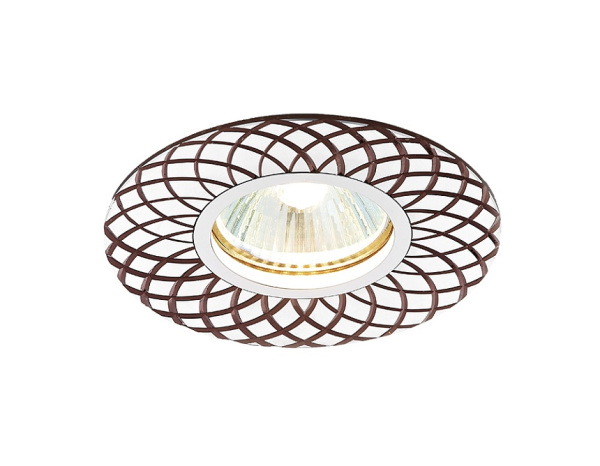 Встраиваемый потолочный точечный светильник A815 AL/BR алюминий/коричневый MR16 Ambrella Light