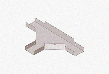 Лоток тройниковый замковый перфорированный ОТЗ 150х80 УХЛ1, оцинкованный лист S1,0