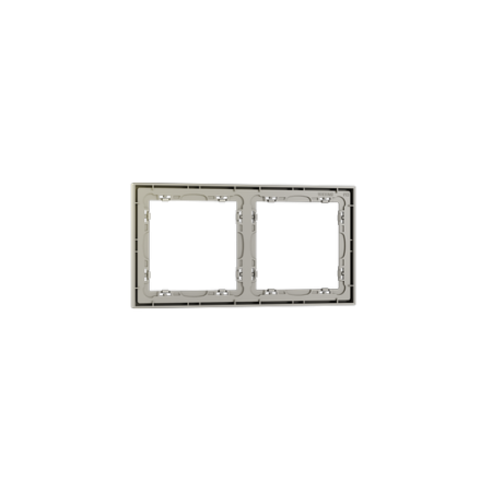 Рамка пластиковая Voltum S70 на 2 поста, (шелк)