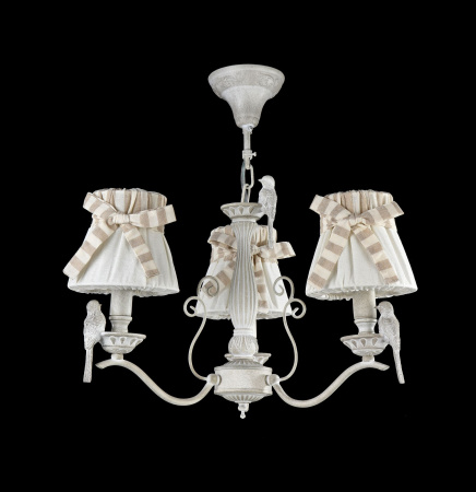 Люстра 3*E14 40Вт Белый Антик IP20 Bird ARM013-03-W Maytoni