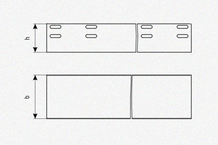 Лоток глухой ЛМГ 75х65х2000 УХЛ1, оцинкованный лист S1,0