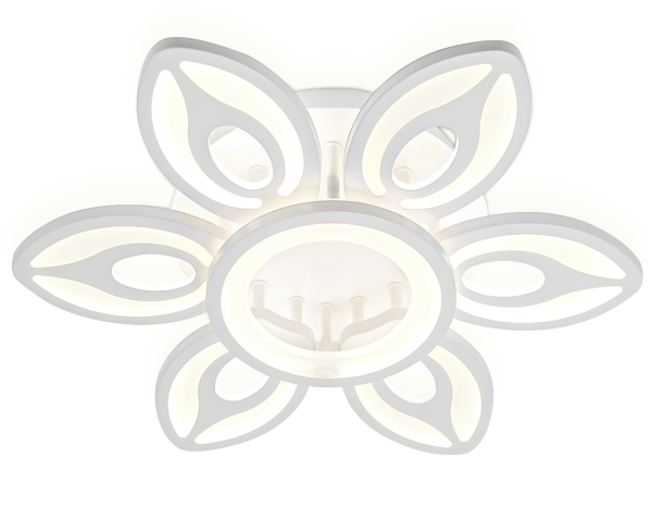 Потолочный светодиодный светильник с пультом FA462/6+1 GR серый 97W D650*120 (ПДУ РАДИО 2.4) Ambrella Light