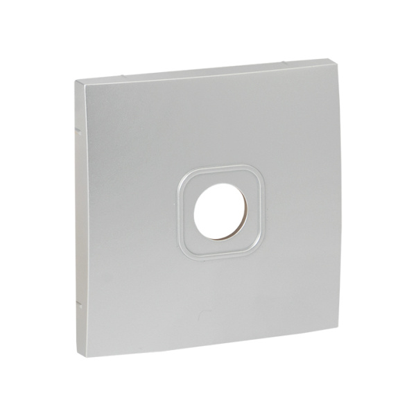 Валенсия Лицевая панель розетки TV 1-местная 75Ом 5-862МГц сталь EKF