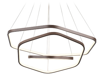 Подвесной светодиодный светильник FL366/3 CF кофе 84W 4200K D400/600/800*1200 (без ПДУ) Ambrella Light