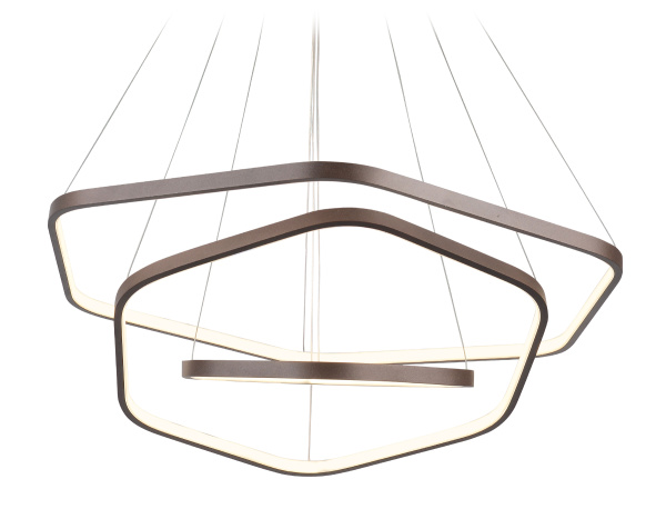 Подвесной светодиодный светильник FL366/3 CF кофе 84W 4200K D400/600/800*1200 (без ПДУ) Ambrella Light