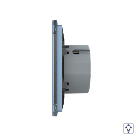 Сенсорный диммер 1 клавиша 1 пост Синий Livolo