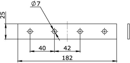 Соединительная пластина, Н - 150мм , стеклопластик G5 DKC