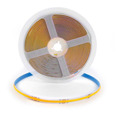 Лента светодиодная 320SMD(2110) 8Вт/м 24V 5000х8х1,8мм IP20, желтый, LS530 FERON