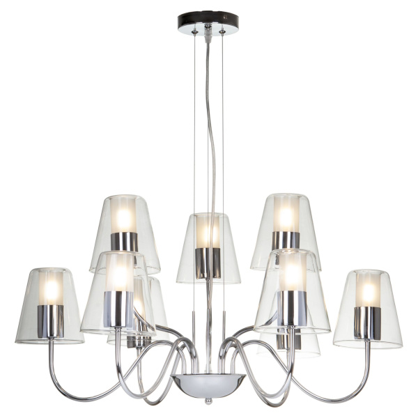 Люстра 9*E14 40Вт Хром IP20 Ursula FR5017PL-09CH Freya