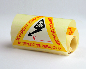 Предупреждающая табличка 120мм DKC