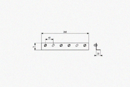 Соединитель лотковый замковый СЛЗх100х1,0 УТ1,5, нержавеющая сталь, S1,0