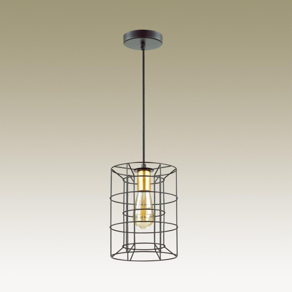 Подвес E27 1*60W 220V RUPERT черный,золотой LUMION