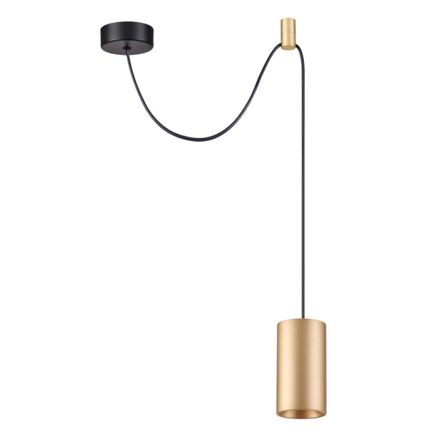Подвесной св-к с доп.креплением GU10 50W LUCAS черный/золотистый/металл ODEON LIGHT