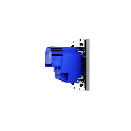 Розетка встраиваемая Voltum S70 с заземлением и защитными шторками, 16А, с USB, A+C, (кашемир)
