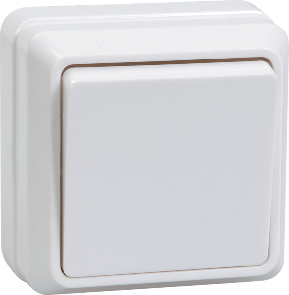 Выключатель 1-клавишный ОУ ВС20-1-0-ОБ 10А ОКТАВА белый IEK