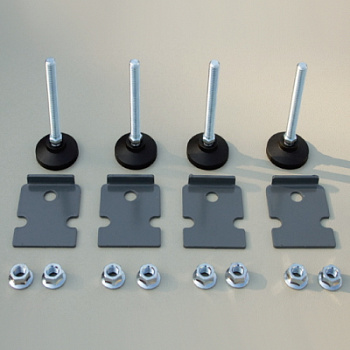 Ножки регулируемые для напольных 19" IT-корпусов ДКС серии CQE, М12 x 100мм, 4шт DKC