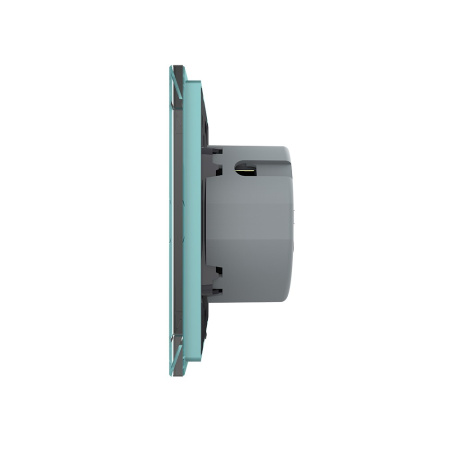 Сенсорный выключатель 1 клавиша 1 пост Зеленый Livolo