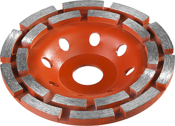 Двухрядная алмазная чашка d 125 мм, Мастер ЗУБР