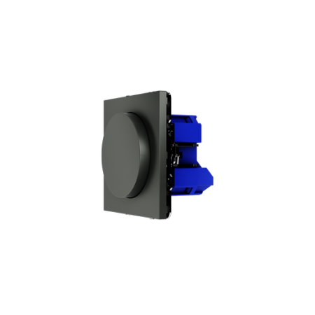 Светорегулятор встраиваемый Voltum S70 поворотно-нажимной 600 Вт, (титан)