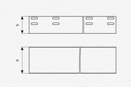 Лоток глухой ЛМГ 50х50х2000 У3, окрашенный, S1,0