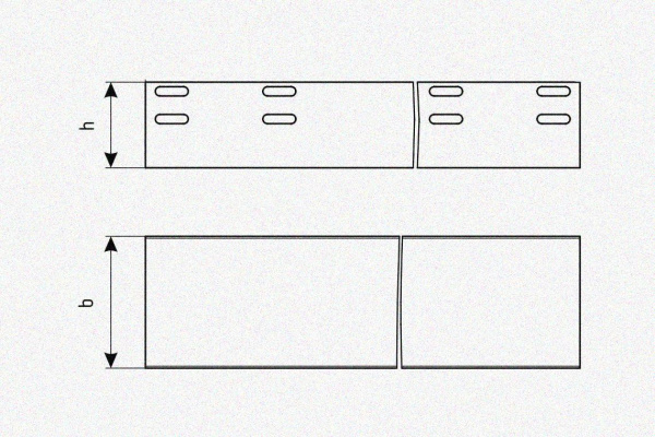 Лоток глухой ЛМГ 50х50х2000 У3, окрашенный, S1,0