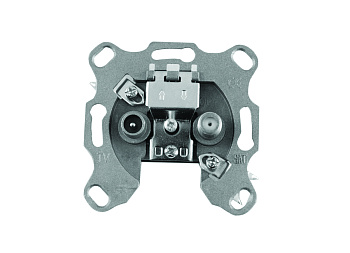 Donel Розетка TV-SAT проходная 2 выхода (накладку крепить винтом, входящим в комплект к розетке)