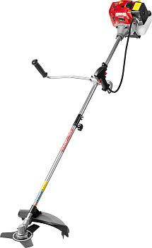 Триммер бензиновый (бензокоса), КРБ-430, 42,7см3 (1,5 л.с./1,1 кВт), 10000об/мин, катушка/нож, шир. скашивания 44/25,5см, велос.рукоятка ЗУБР