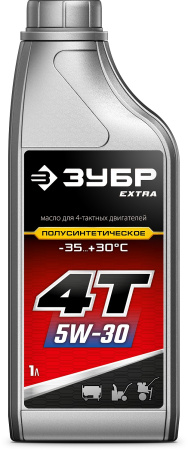 EXTRA 4Т-5W30 зимнее полусинтетическое масло для 4-тактных двигателей, 1 л ЗУБР