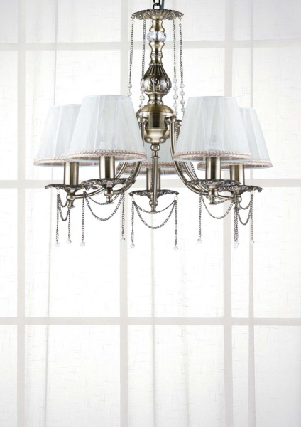 Люстра 5*E14 40Вт Латунь IP20 Rapsodi RC305-PL-05-R Maytoni