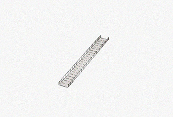 Лоток замковый перфорированный ЛМЗ 500х100х2000 УХЛ1, оцинкованный лист, S1,5