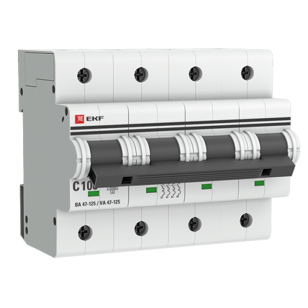 Выключатель автоматический ВА МОД 4П 100А С 15кА PROxima EKF