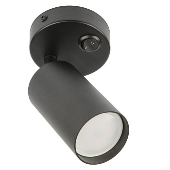 Светильник накладной Sotto без лампы  цоколь GU10 MR16 выкл. на корпусе черный TM Fametto