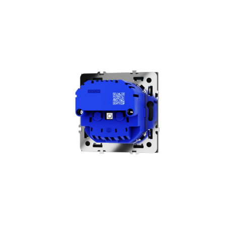 Розетка встраиваемая Voltum S70 с заземлением и защитными шторками, 16А, с USB, A+C, (титан)