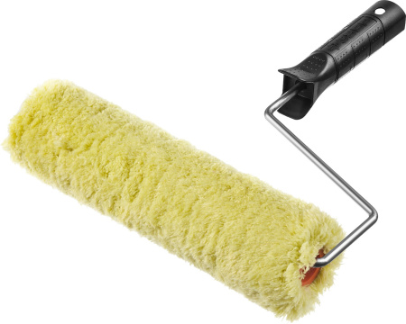 Валик фасадный "ОПТИМА-СИНТЕКС", все виды ЛКМ, для больших площадей, полиэстр, ворс 18 мм, бюгель 6 мм, 50х240мм, ЗУБР